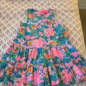 Lilly Pulitzer Pink, Blue, Green Floral dress